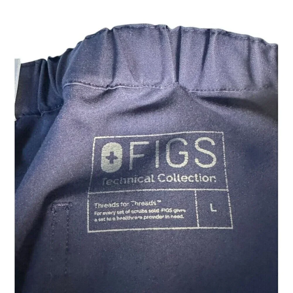 FIGS Men's Sz L Pisco Technical Collection Blue Scrub Pants L Regular